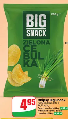Chipsy Big Snack promocja w Dino