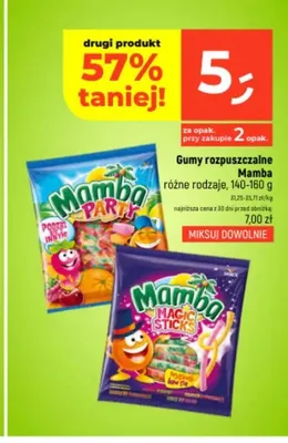 Gumy rozpuszczalne Mamba Magic Sticks promocja w Dealz