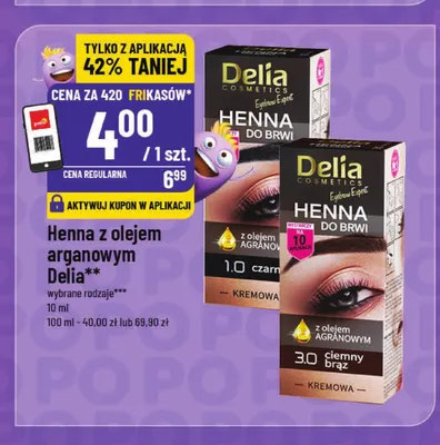 Henna z olejem arganowym 1,0 czarny Delia promocja w POLOmarket