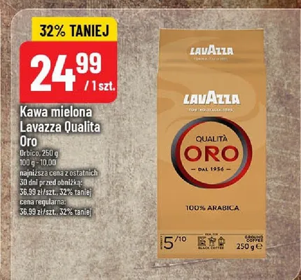 Kawa mielona Lavazza Qualità Oro promocja w POLOmarket