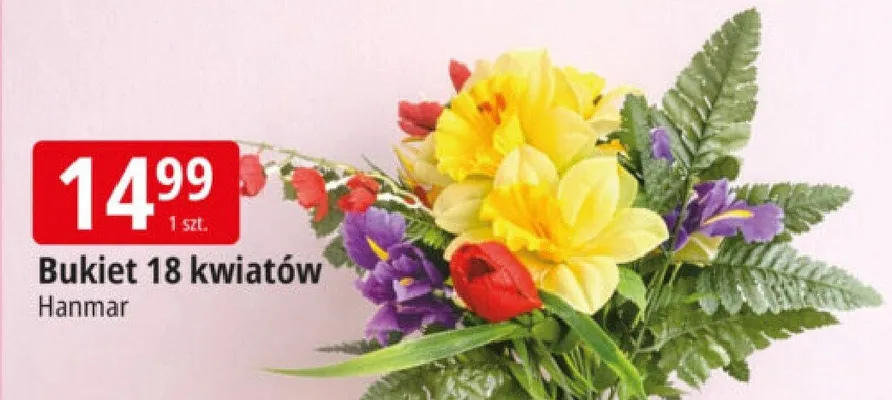 Bukiet 18 kwiatów Hanmar promocja w Leclerc