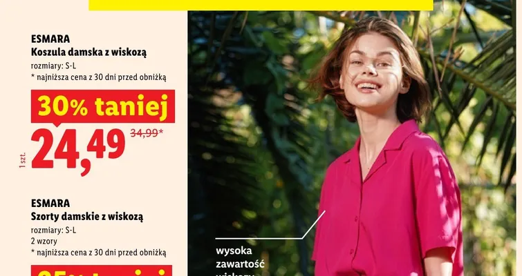 Koszula damska z wiskozą ESMARA promocja w Lidl