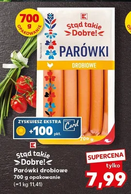 Parówki drobiowe promocja w Kaufland