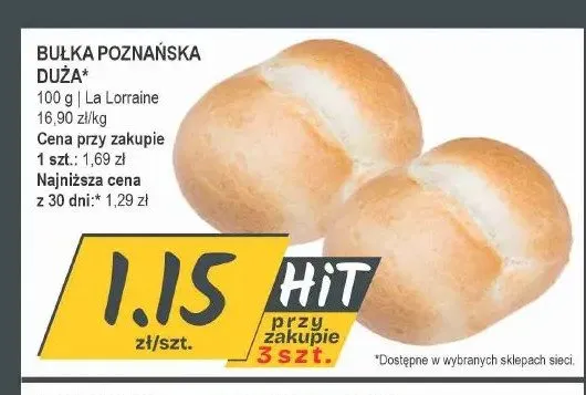 Bułka Poznańska Duża promocja w Słoneczko