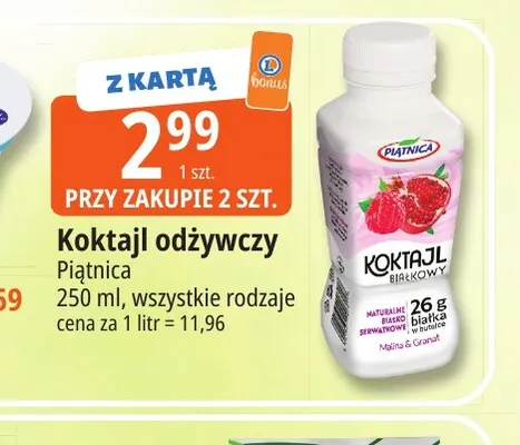 Koktajl odżywczy Piątnica promocja w Leclerc