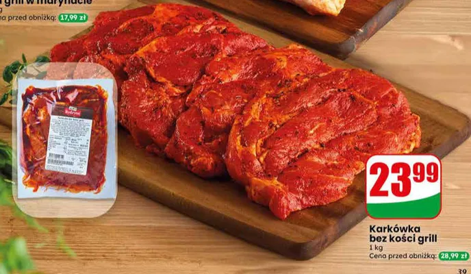 Karkówka bez kości grill Agro Rydzyna promocja w Dino