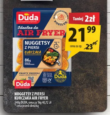 Nuggetsy z piersi kurczaka Air Fryer Duda promocja w Arhelan