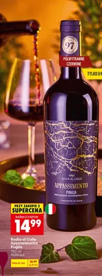 Wino Badia al Colle Appassimento Puglia półwytrawne czerwone promocja w Biedronka