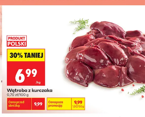 Wątroba z kurczaka promocja w Biedronka