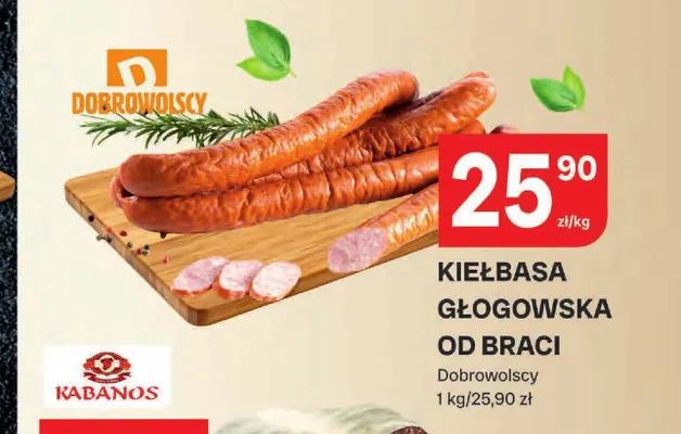 Kiełbasa głogowska Od Braci Dobrowolscy promocja w Chorten