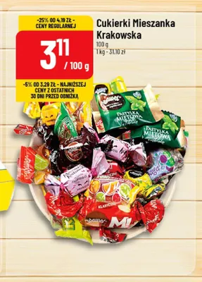Cukierki Mieszanka Krakowska Wawel promocja w POLOmarket
