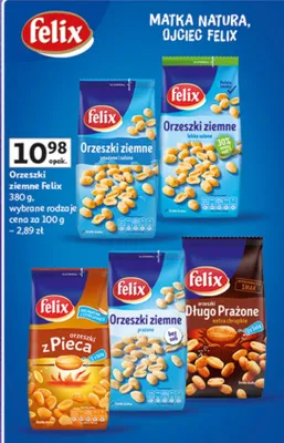 Orzeszki ziemne Felix promocja w Auchan