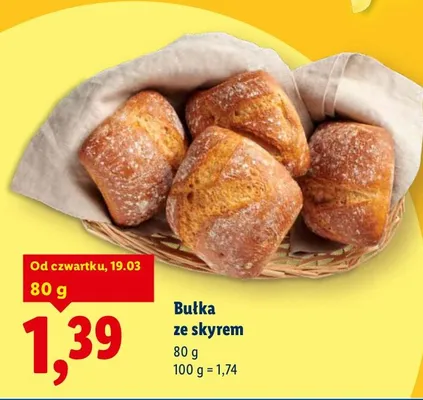 Bułka ze skyrem promocja w Lidl