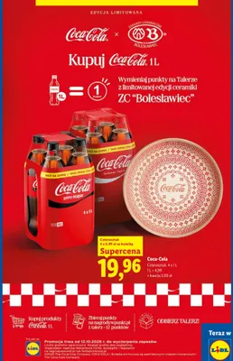 Napój gazowany Coca-Cola Original Taste 4-pak promocja w Lidl