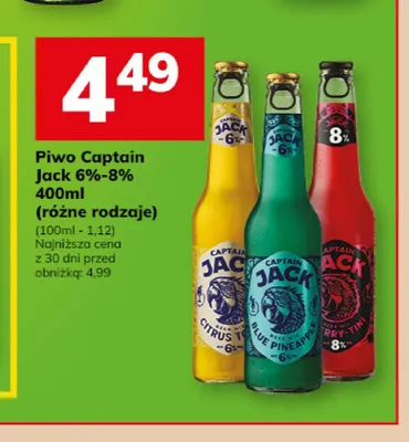 Piwo Captain Jack Sherry-Tini 8% promocja w Hitpol
