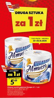 Ręcznik papierowy Huragan A'1 Almusso promocja w Twój Market