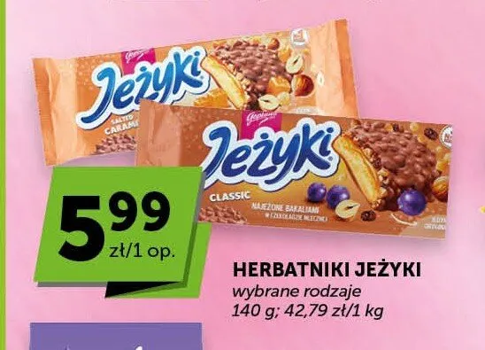 Herbatniki Jeżyki Salted Caramel promocja w ABC