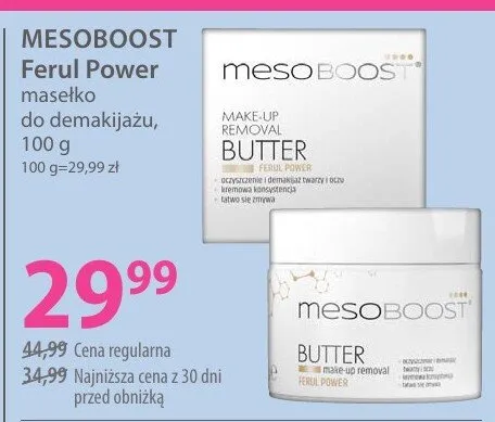 Masełko do demakijażu Mesoboost Ferul Power promocja w Hebe
