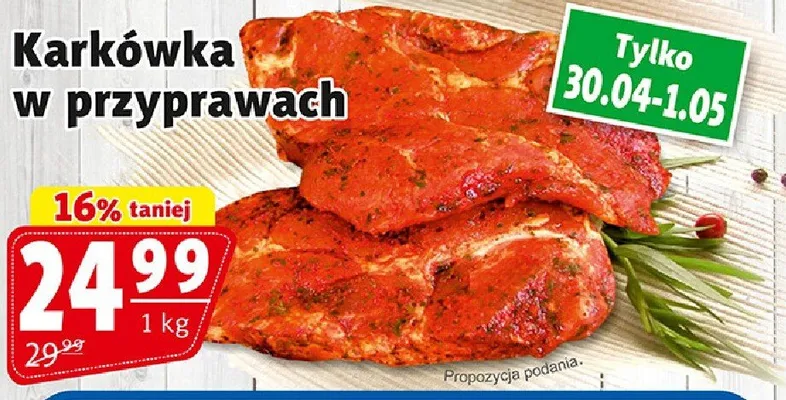 Karkówka w przyprawach promocja w Prim Market