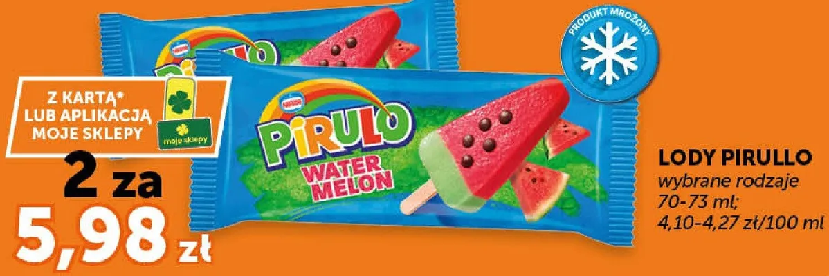 Lody Pirulo Water Melon 70-73ml promocja w Euro Sklep