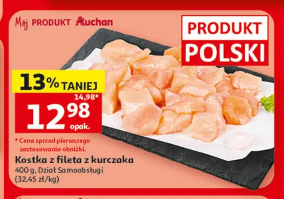 Kostka z fileta z kurczaka Mój Produkt Auchan promocja w Auchan