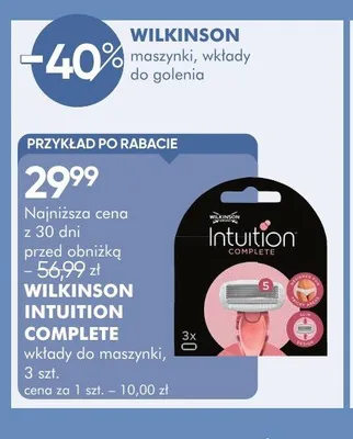 Wkłady do maszynki WILKINSON INTUITION COMPLETE 3szt. promocja w Super-Pharm