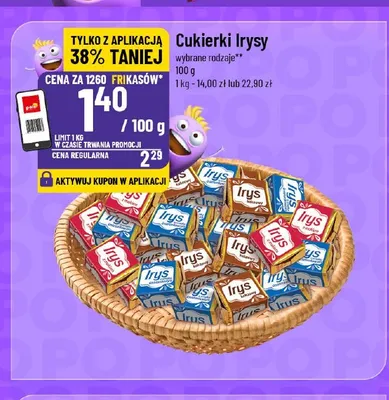 Cukierki Irysy promocja w POLOmarket