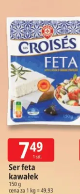 Ser feta kawałek Croisés Feta promocja w Leclerc