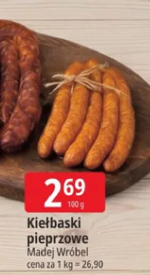 Kiełbaski pieprzowe promocja w Leclerc