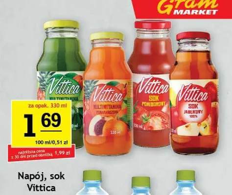 Napój Vittica Multiwitamina Pomarańczowa promocja w Gram Market