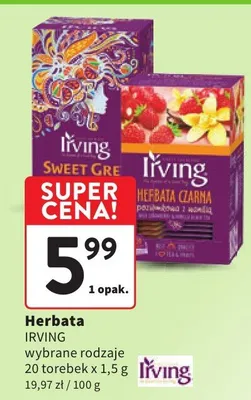 Herbata wybrane rodzaje promocja w Intermarche