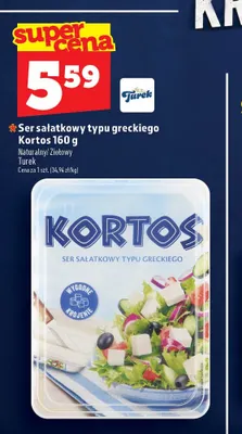 Ser sałatkowy typu greckiego Kortos naturalny Turek promocja w TOPAZ