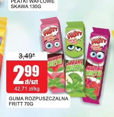 Guma rozpuszczalna Fritt arbuz-mięta promocja w Bingo