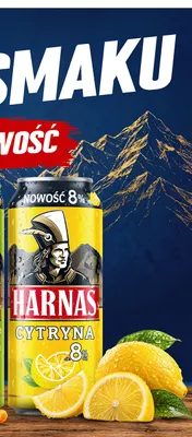 Piwo 8% Harnaś cytryna promocja w Biedronka