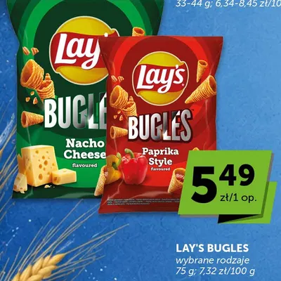 Chipsy Lay's Bugles Paprika Style promocja w Groszek
