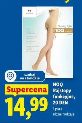 Rajstopy funkcyjne 20 DEN promocja w Lidl