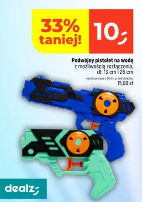 Podwójny pistolet na wodę promocja w Dealz