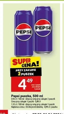 Pepsi puszka promocja w Twój Market
