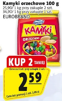 Kamyki orzechowe 100 g różne rodzaje promocja w Prim Market