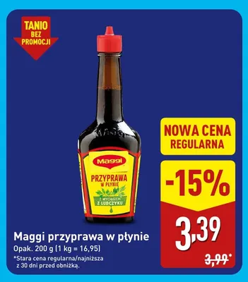 Przyprawa w płynie Maggi promocja w Aldi