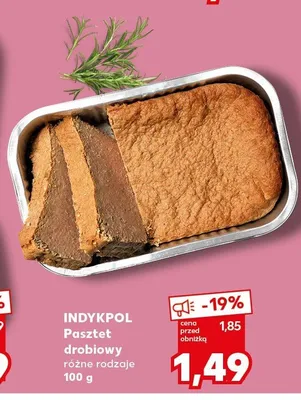 Pasztet drobiowy Indykpol promocja w Kaufland