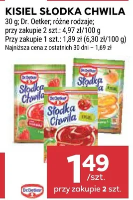 Kisiel Słodka Chwila Dr. Oetker promocja w Stokrotka