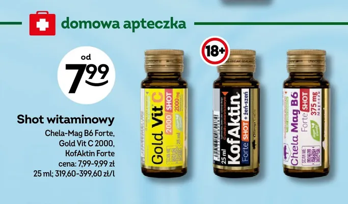 Shot witaminowy KofAktin Forte Olimp promocja w Żabka