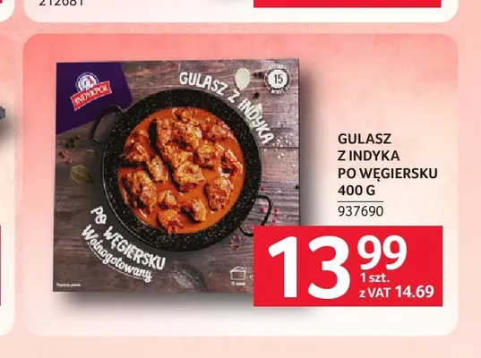 Gulasz z indyka po węgiersku Indykpol promocja w Selgros