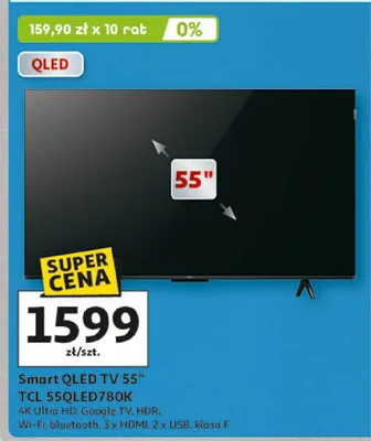 Smart QLED TV 55" 55QLED780K promocja w Auchan