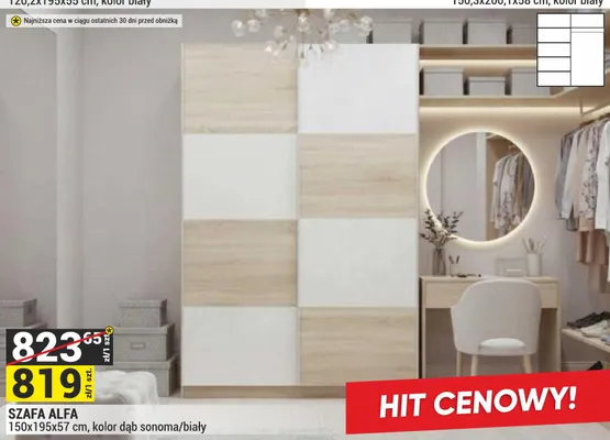 Szafa Alfa promocja w Merkury Market