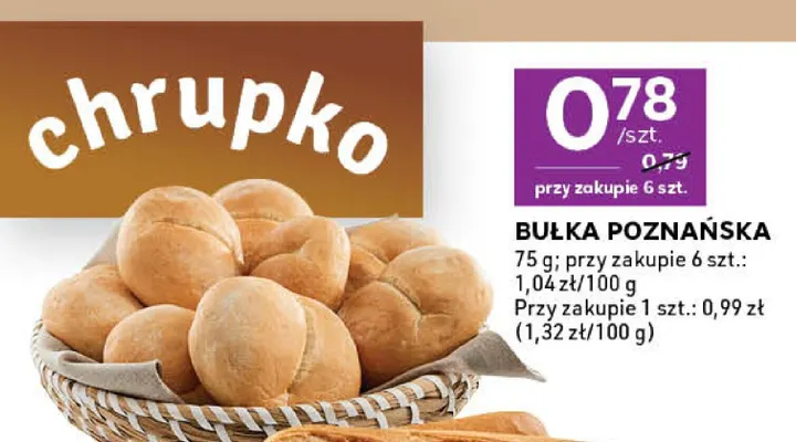Bułka poznańska promocja w Stokrotka