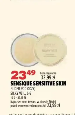 Puder pod oczy Silky Veil Sensique Sensitive Skin promocja w Drogerie Natura