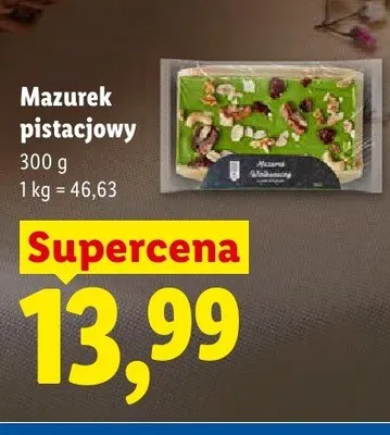 Mazurek pistacjowy promocja w Lidl