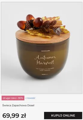 Świeca zapachowa home&you Dosel promocja w home&you